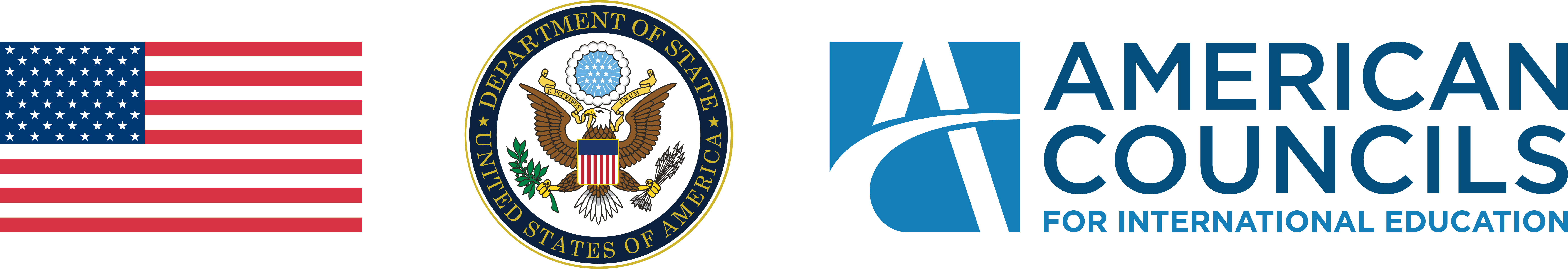 U.S. Department of State and American Councils Logos
